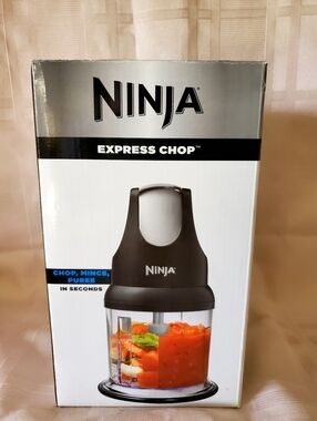 NEW Ninja Express Chop Food Chopper - Black & Clear